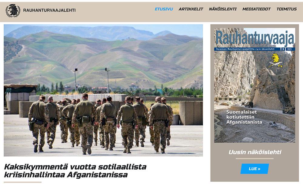 Rauhanturvaaja-lehden verkkosivut uudistuivat – Tutustu uuteen näköislehteen!