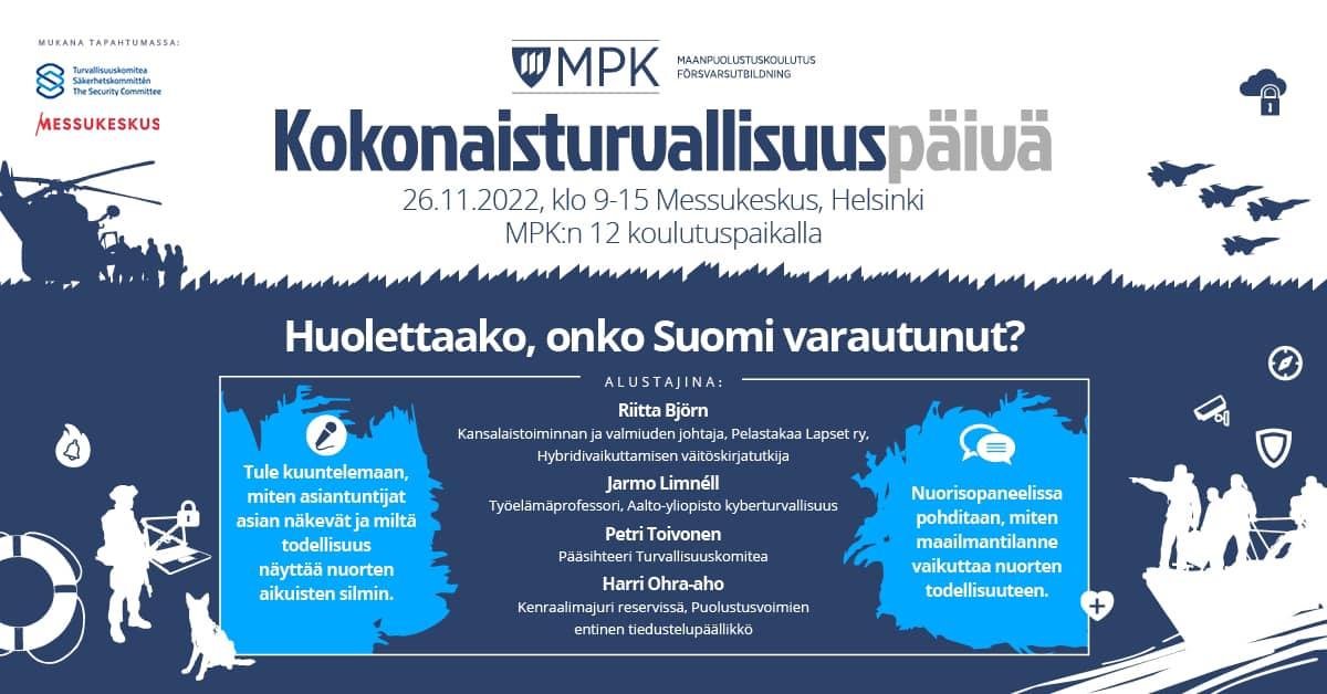 Kokonaisturvallisuuspäivä Messukeskuksessa Helsingissä